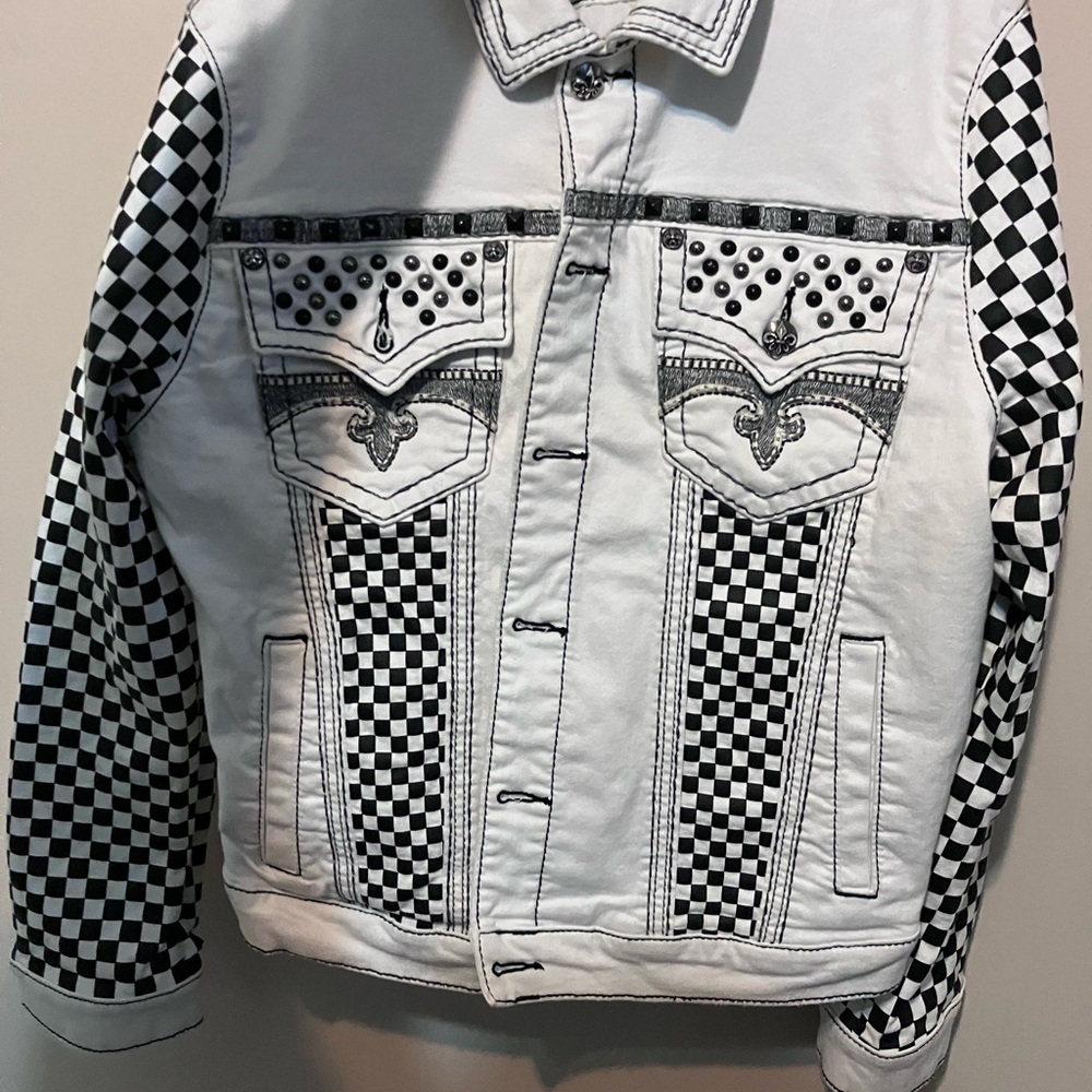 Rock Revival Black and White Checkered denim
